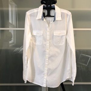 White button up with cute details